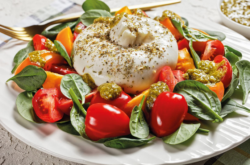 Burrata caprese