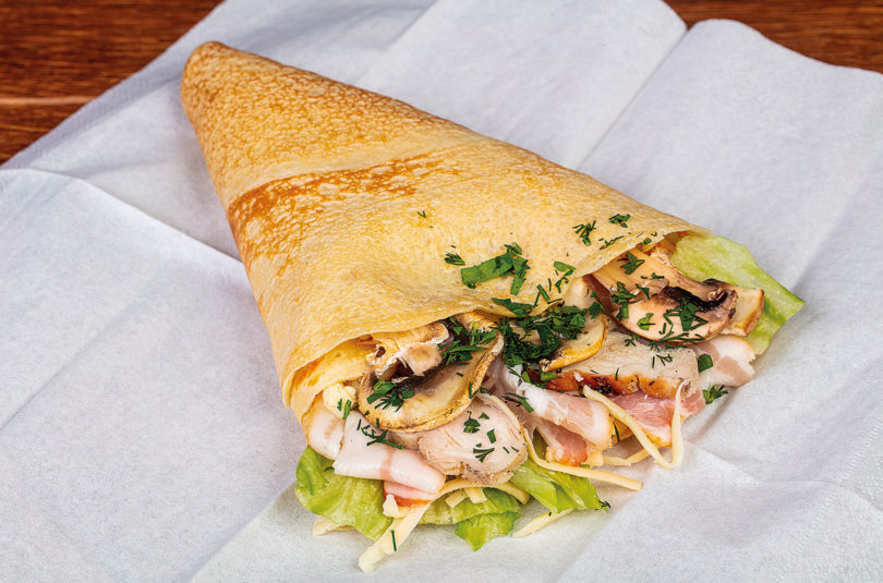 wrap de bacalhau