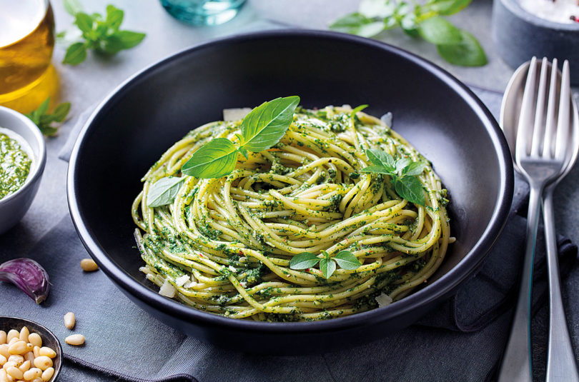 espaguete ao pesto